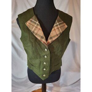 Loden From Baveria Green Wool Costume Vest